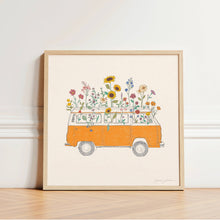 Load image into Gallery viewer, Wildflowering Van Art Print | Hush Poppy Collection | Kaari Selven (OR)
