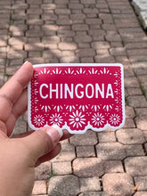 Load image into Gallery viewer, CHINGONA Papel Picado Vinyl Sticker | Kalaka Tx (TX)

