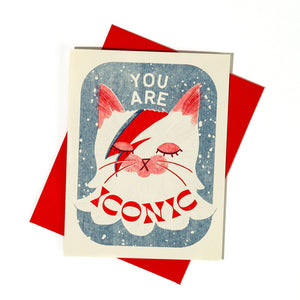 You Are Iconic Risograph Greeting Card | Bromstad Printing Co. (VA)