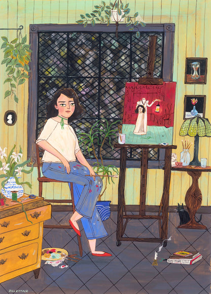 In A Dark Dark Room Print | Jill Kittock (MN)