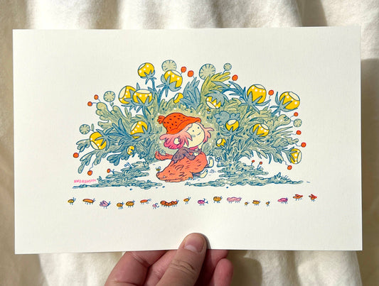 Spirit of Small Beasts Small Riso Print | Natalie Andrewson (CA)