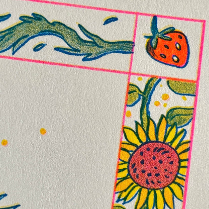 Sunflower Fairy Riso Print | Natalie Andrewson (CA)