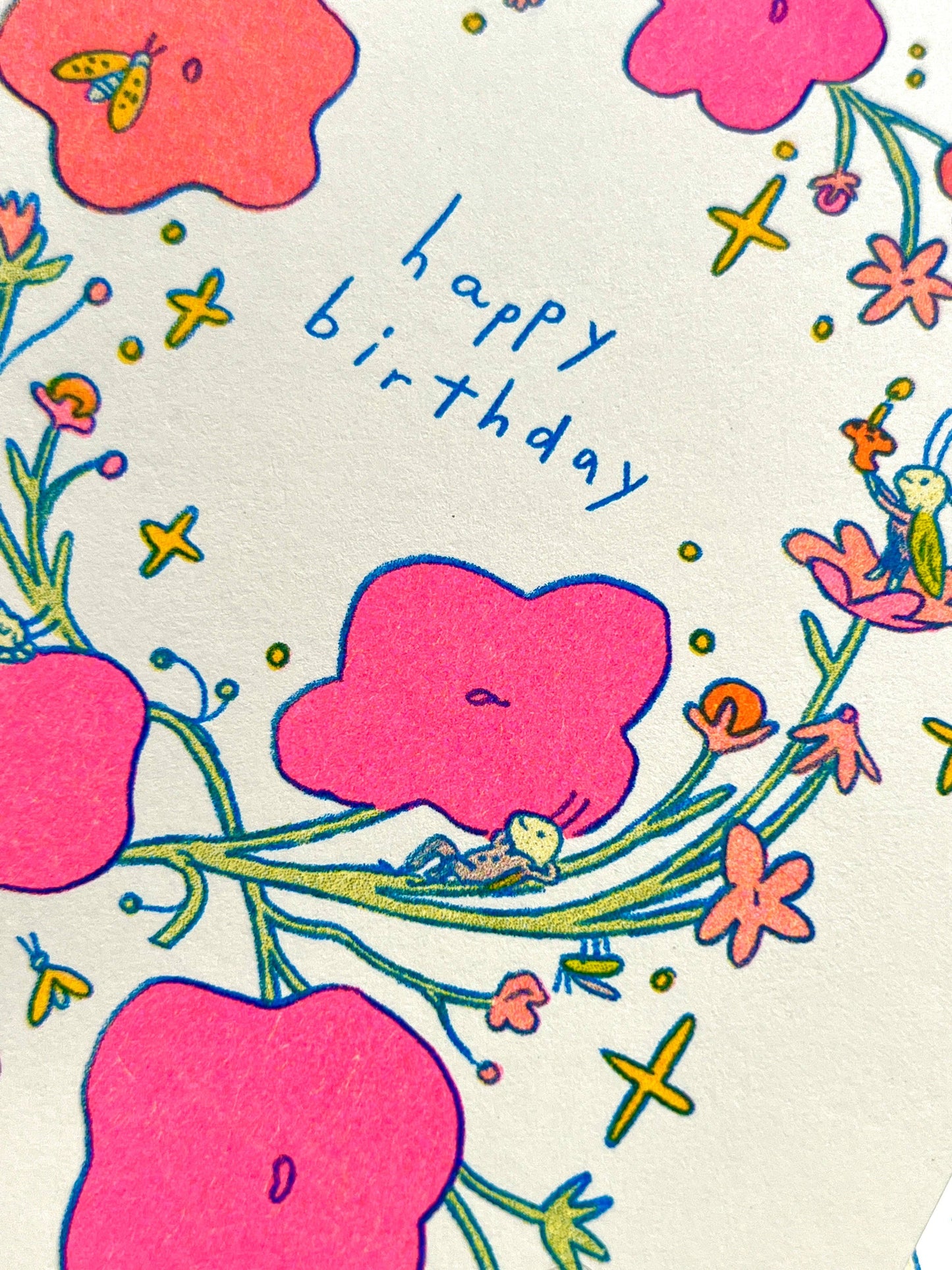 Little Bugs Risograph Birthday Card | Natalie Andrewson (CA)