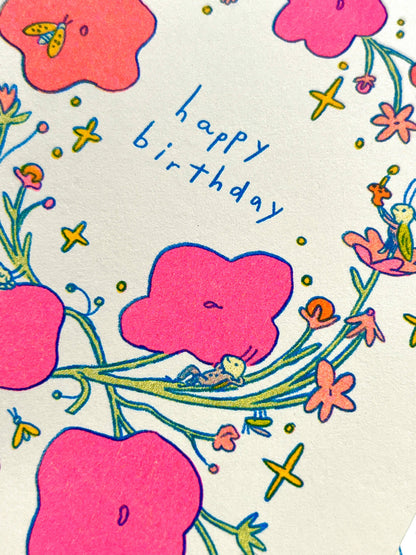 Little Bugs Risograph Birthday Card | Natalie Andrewson (CA)