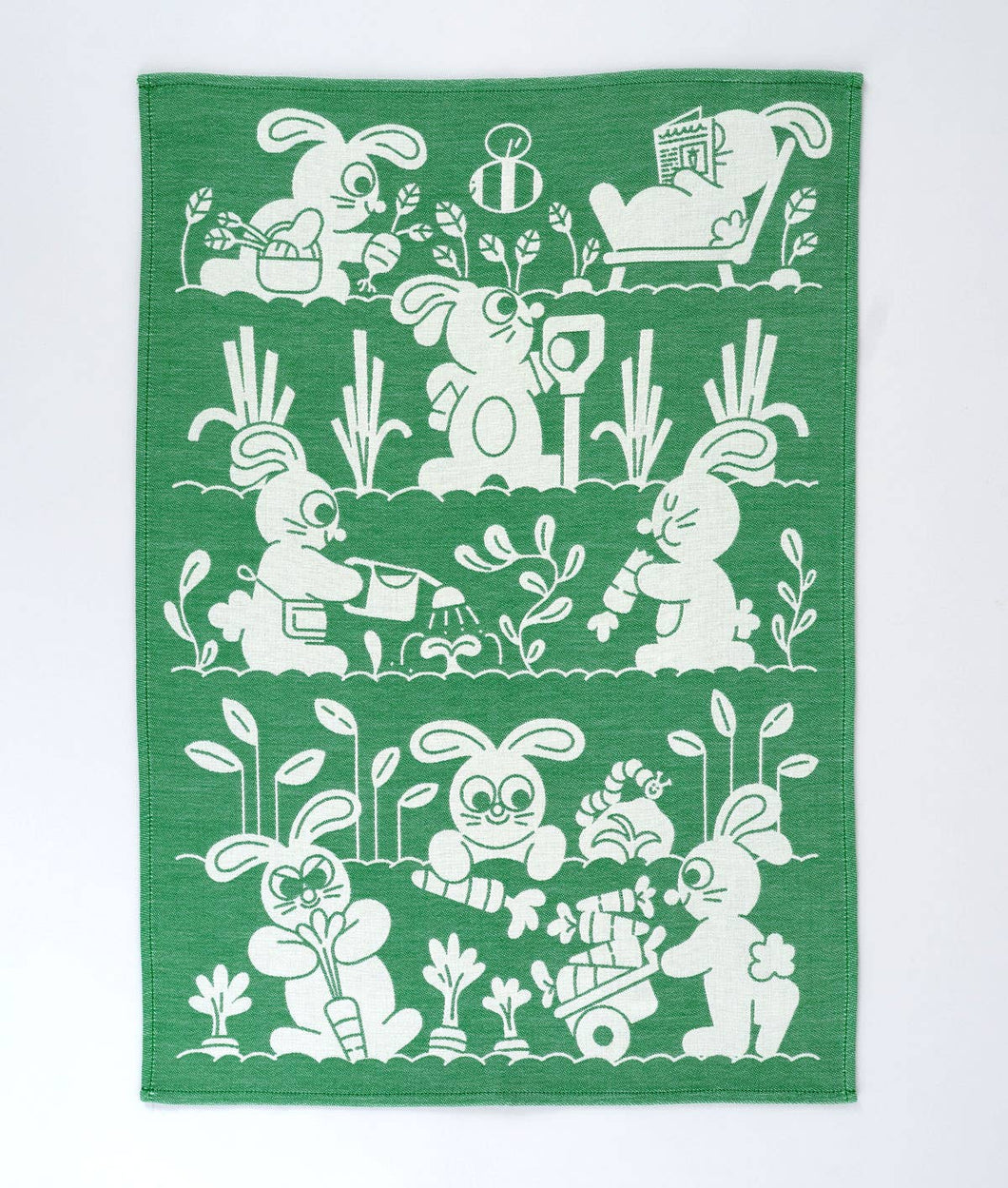 Garden Rabbits Tea Towel | Wrap (England)