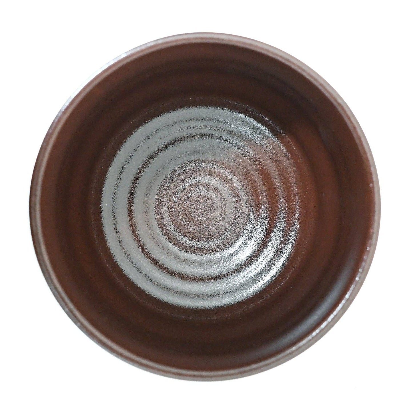 Mino Ware Wine/Blue/Ivory Matcha Bowl (Japan)