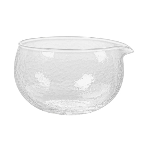 Glass Matcha Bowl with Pour Spout