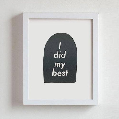 Did My Best Letterpress Print | And Here We Are (OH)
