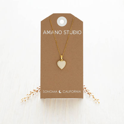 Heart Enamel Locket | Amano Studio (CA)