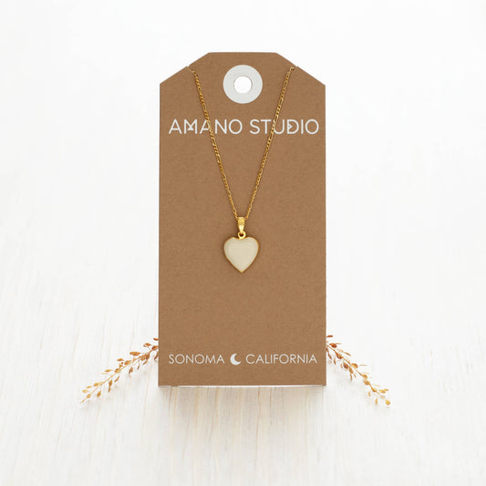 Heart Enamel Locket | Amano Studio (CA)