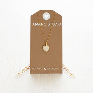 Heart Enamel Locket | Amano Studio (CA)