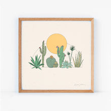 Load image into Gallery viewer, Cactus Sun Art Print | Hush Poppy Collection | Kaari Selven (OR)
