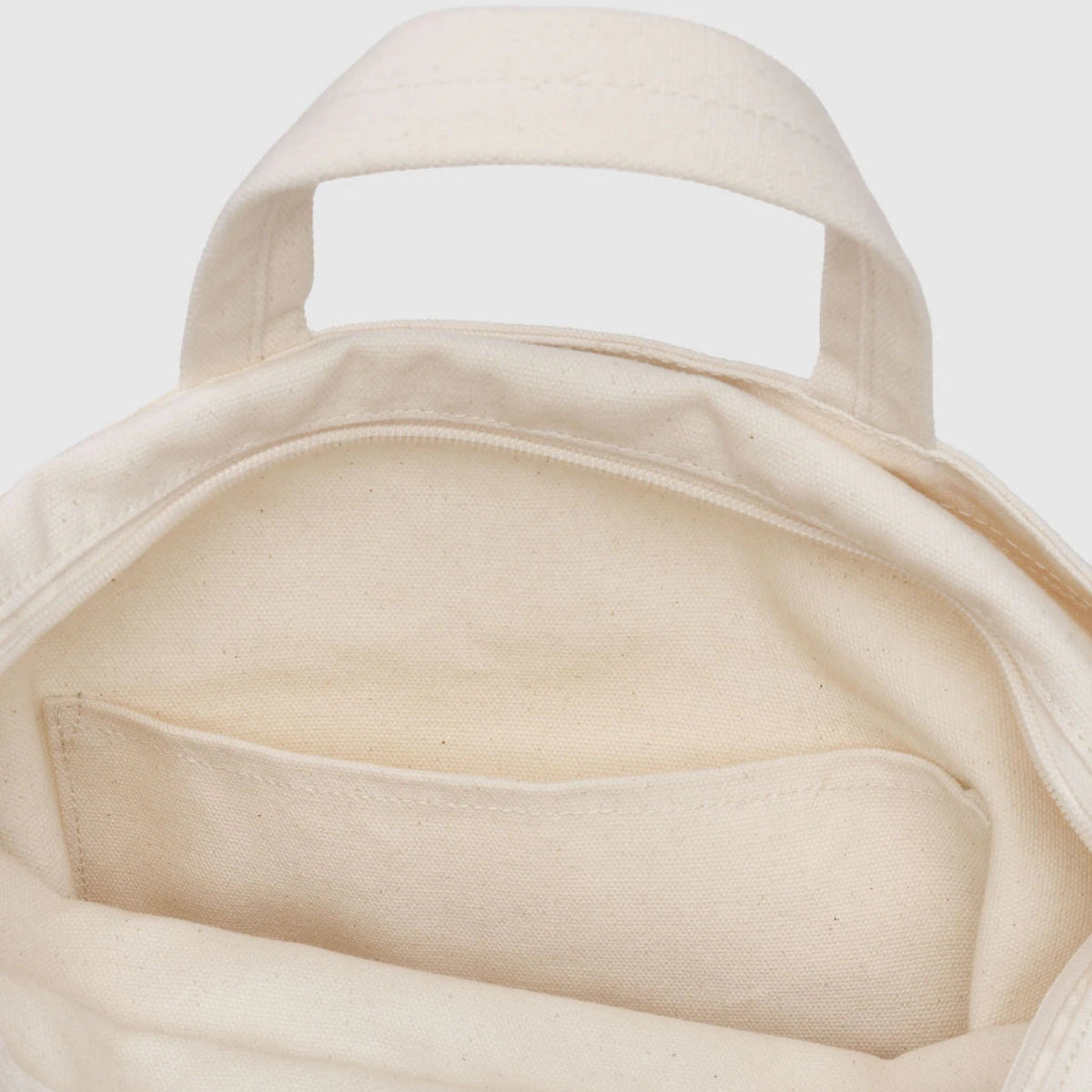 Zip Duck Bag | Vertical | Natural Canvas | Baggu (Ca)