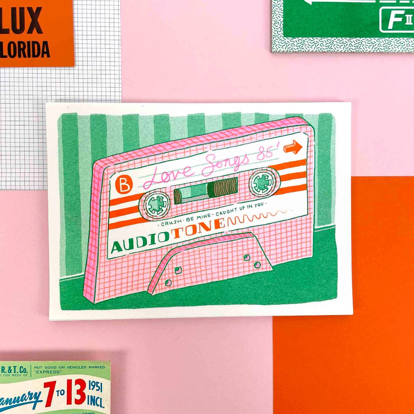 A5 Mixtape Risograph Print | Jacqueline Colley (UK)