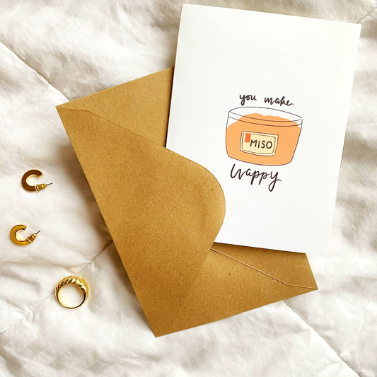 You Make Miso Happy Greeting Card | Milky & Co. Studios (AZ)
