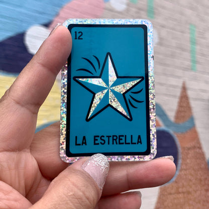 Estrella Lotería Card Holographic Sticker | Kalaka Tx