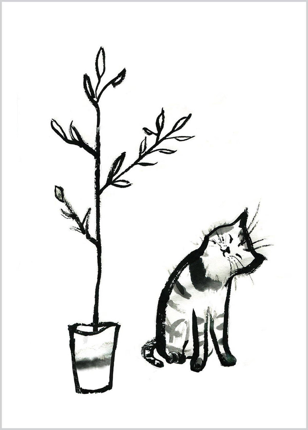 Cat & Plant Card | Fomato (CA)