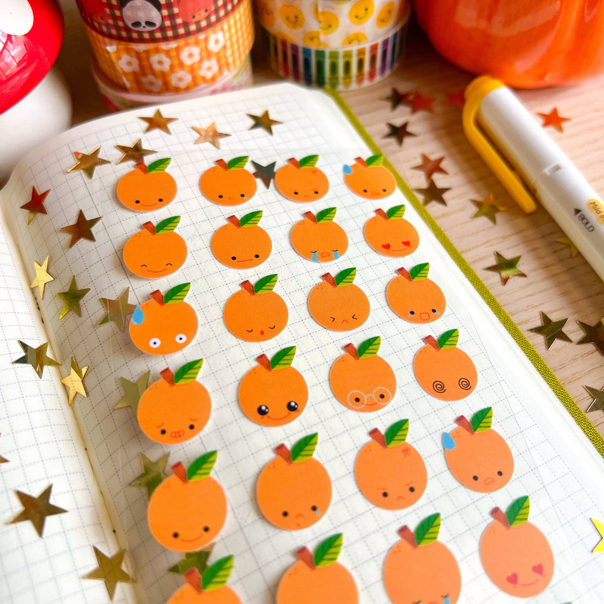 Clementine Emotions Planner Sticker Sheet | Set of 2 | Veronica Porlier (TX)