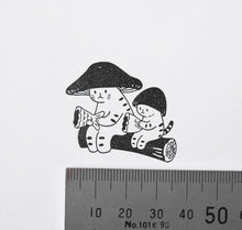 Load image into Gallery viewer, Mushroom Cat and Little Mushroom Cat Stamp | 4Legs (Japan)
