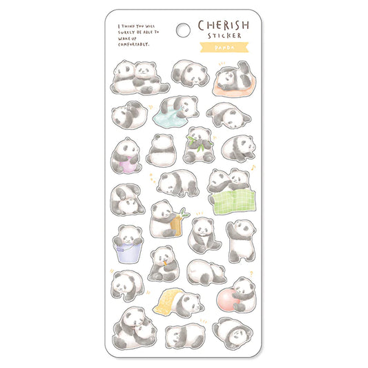 Panda Cherish Sticker Sheet | Mind Wave (Japan)