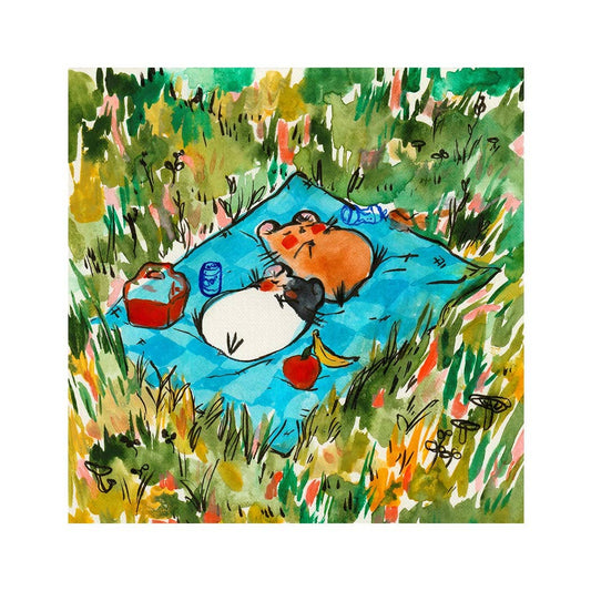 Picnic Hams Art Print | Rebekah Evans (NC)