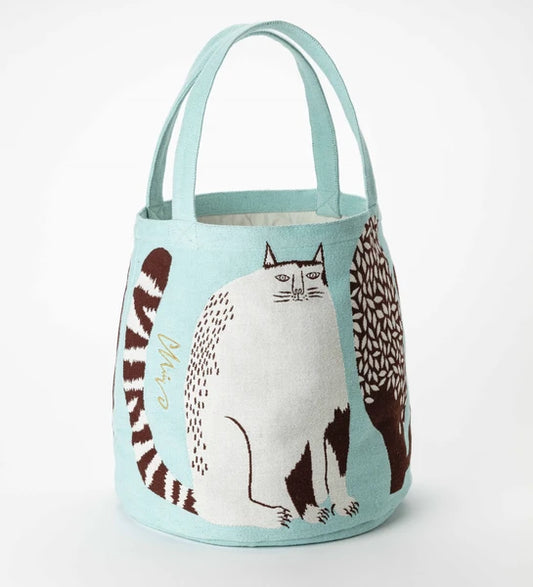 Cat Woven Tote Bag | Morita MiW (Japan)