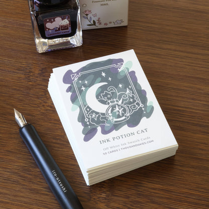 Ink Potion Cat ink swatch cards, pack of 50 by Thousand Skies