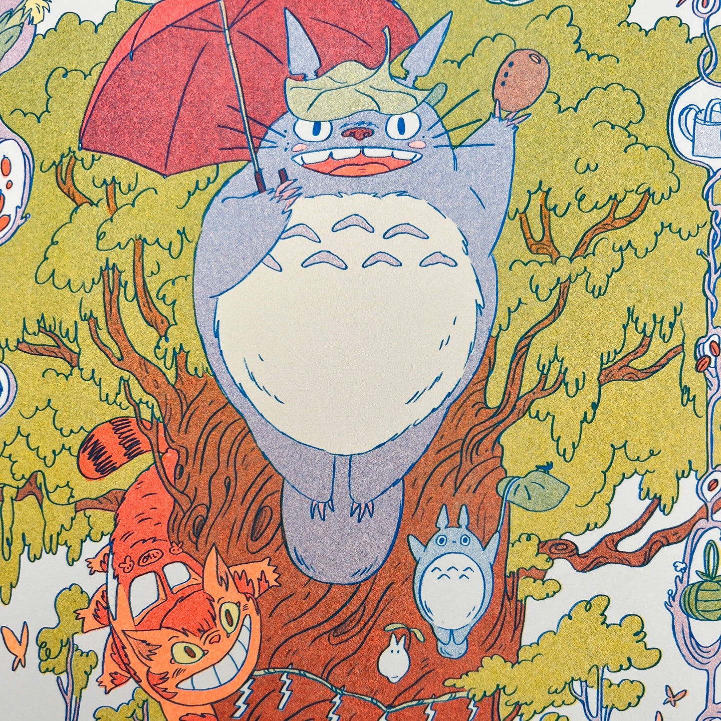 Totoro Riso Print (Large) | Natalie Andrewson (CA)