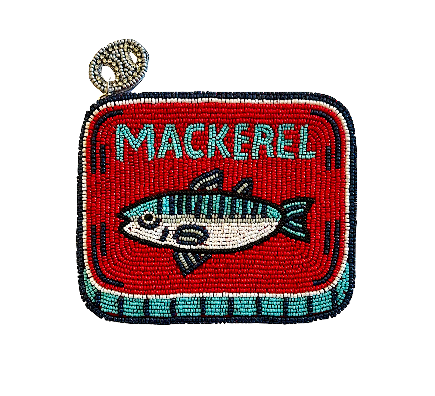 Beaded Mackerel Tin Coin Purse | Lily Posh (CA)