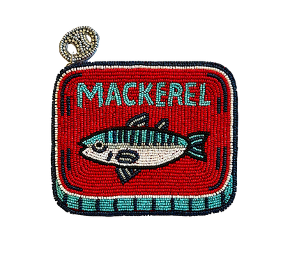 Beaded Mackerel Tin Coin Purse | Lily Posh (CA)