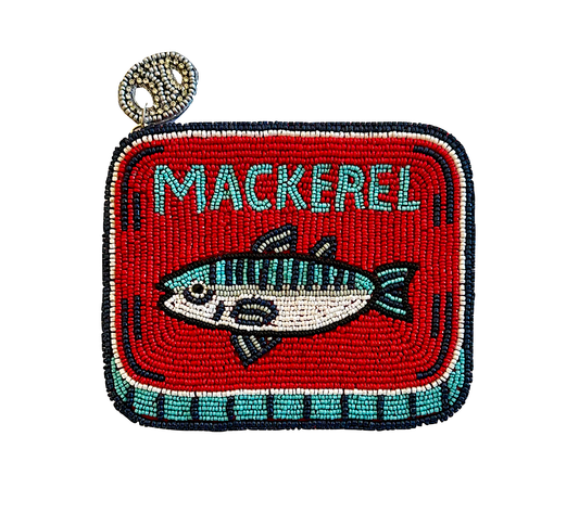 Beaded Mackerel Tin Coin Purse | Lily Posh (CA)