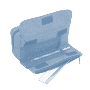 Cubix Blue Denim Pen Case | M-Plan (Japan)