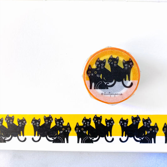 Moonlight Meow Washi Tape | ILOOTPAPERIE (CA)