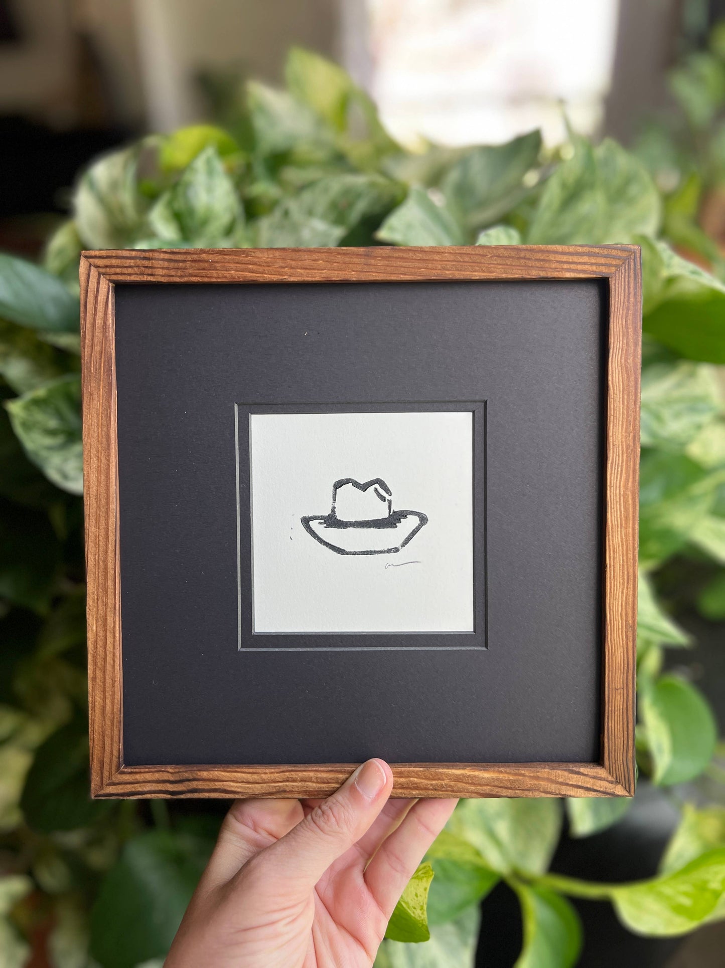 Mini Hat Linocut Print | Ellen Orchard (TX)