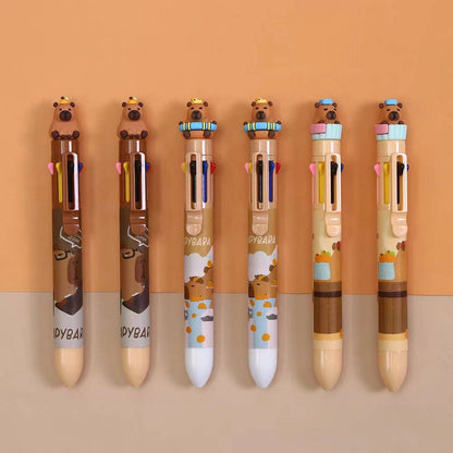Capybara 8-Color Retractable Ball Pen | Sofun (CN)