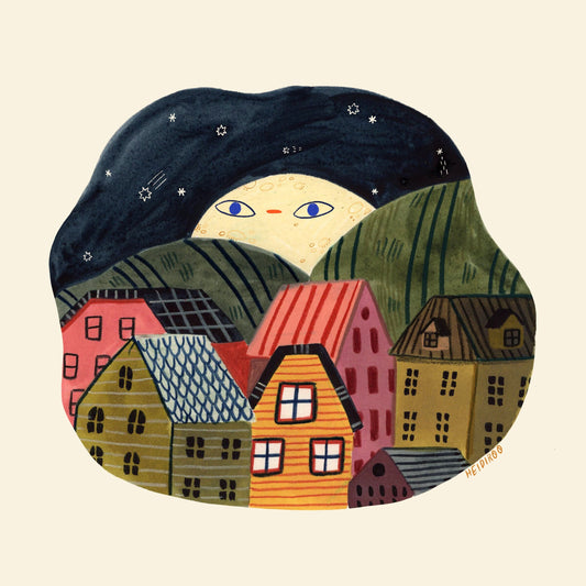 Creeping Moon Art Print | Heidi Moreno (CA)