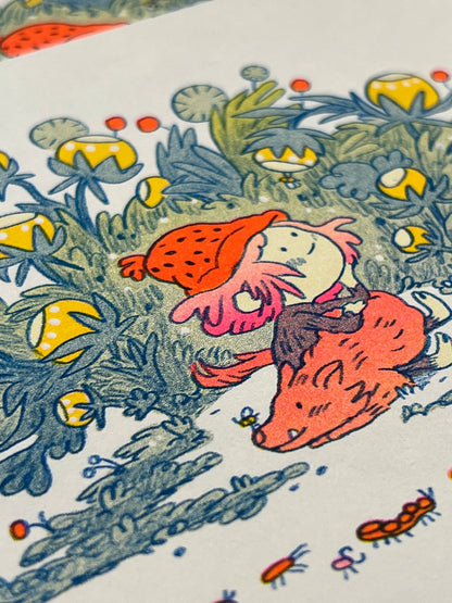 Spirit of Small Beasts Small Riso Print | Natalie Andrewson (CA)
