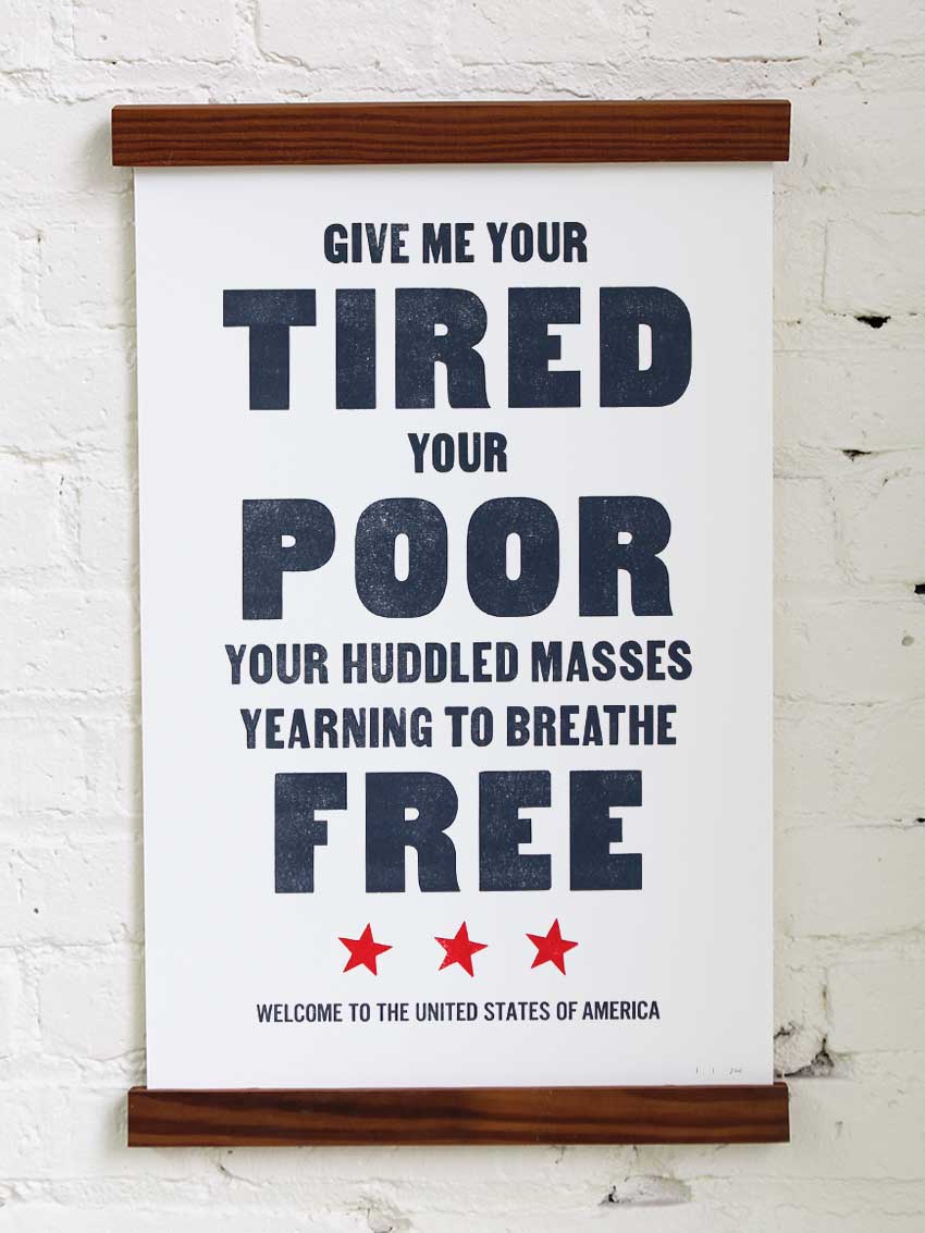 Welcome Home Letterpress Print | Old Try (WV)