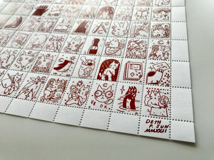 Portland Stamp Company Artist Series | Deth P. Sun (CA) | Creatures