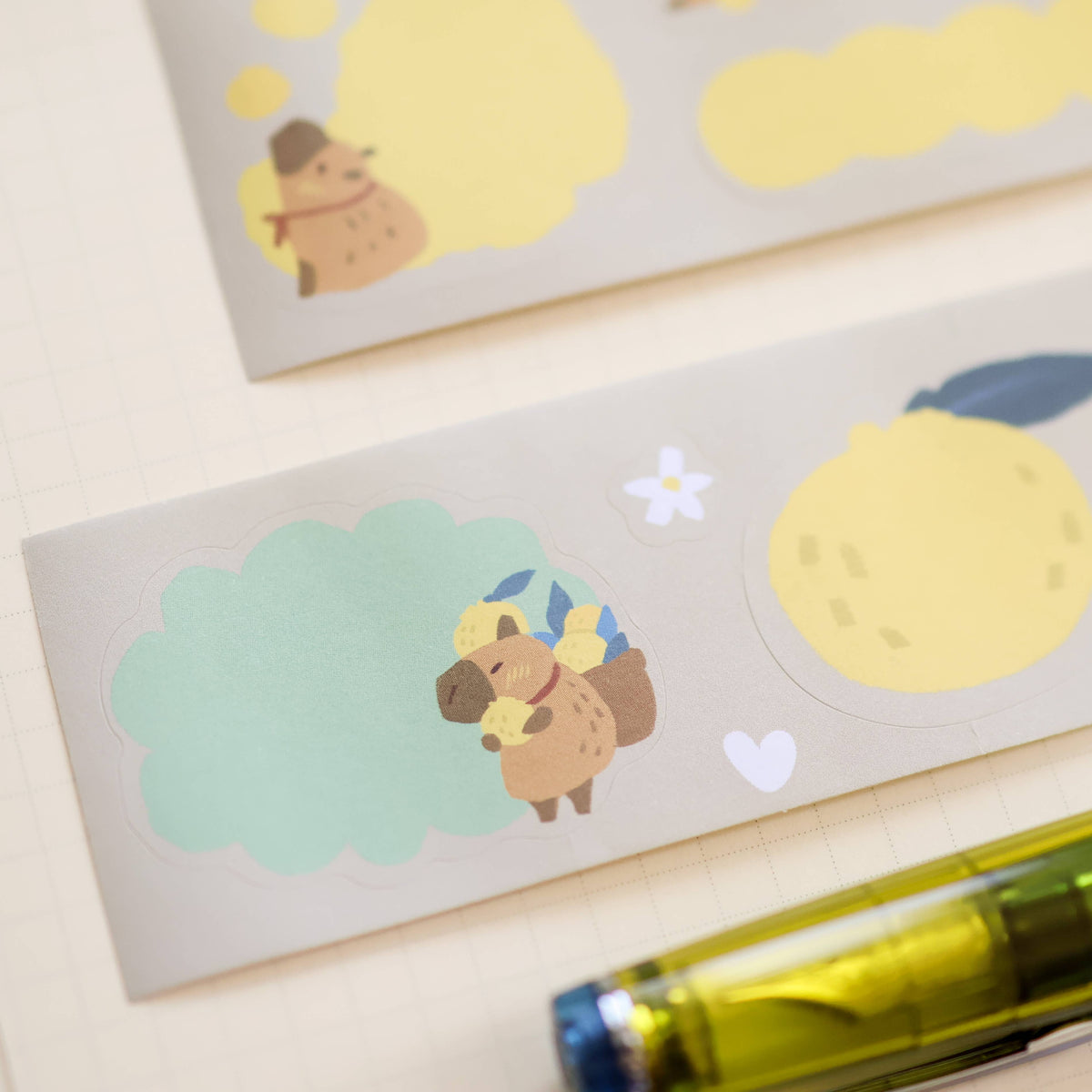 Capybara kiss-cut paper roll labels by Thousand Skies, alternate view 15