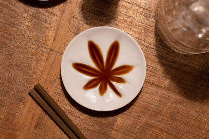 Maple Soy Sauce Plate | Mino Ware (Japan)