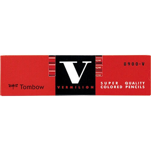 8900-V (Vermilion) Pencil Set | Tombow (Japan)