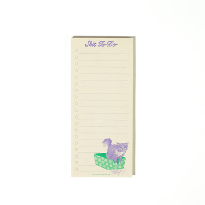Grumpy Cat Floral Litter Box Notepad | Bromstad Printing Co. (VA)