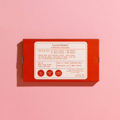 Lunch Notes Sticky Note 2 pk | Mel Andrel (ME)
