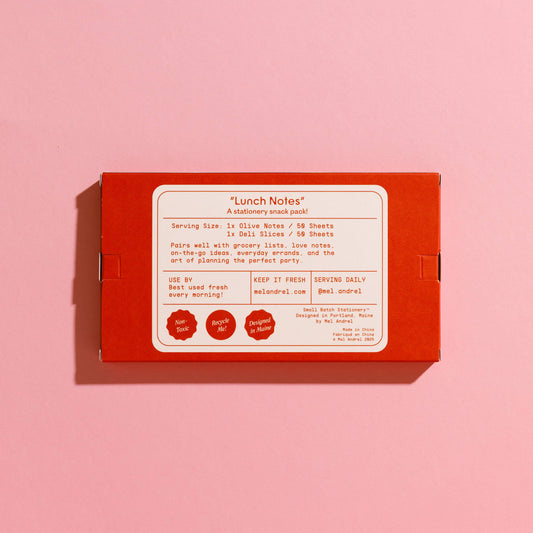 Lunch Notes Sticky Note 2 pk | Mel Andrel (ME)