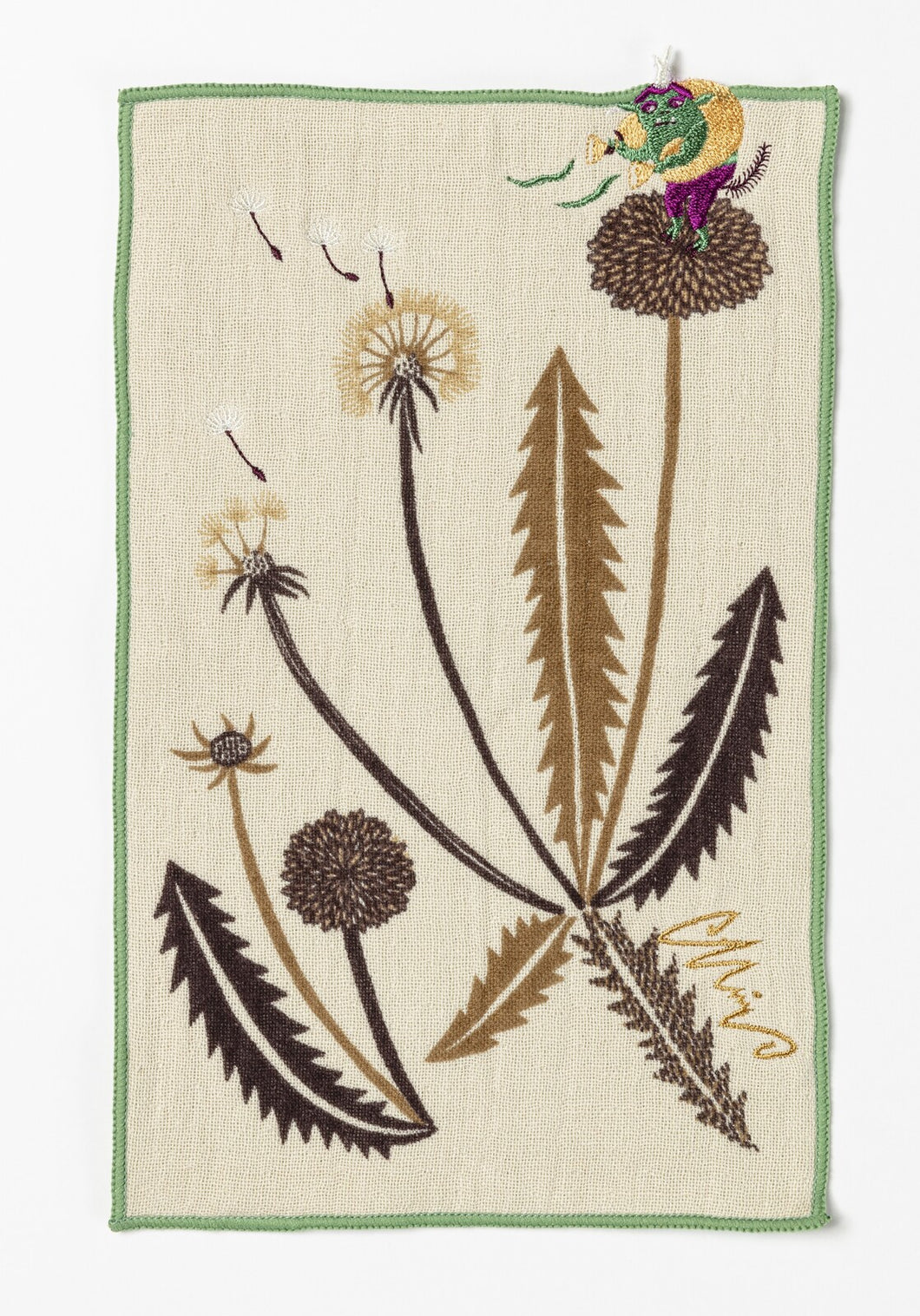 Towel Handkerchief Pocket | Foujin/Green | moritaMiW x Kusubashi Monori