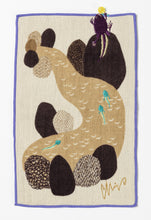 Load image into Gallery viewer, Towel Handkerchief Pocket | Gray Toad / Violet | moritaMiW x Kusubashi Monori
