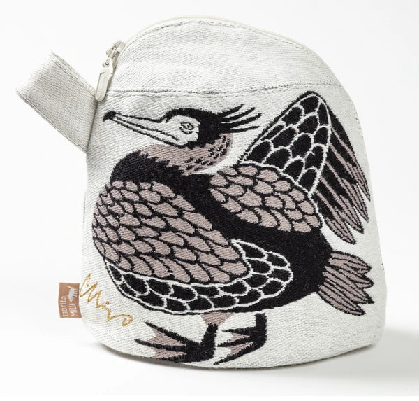 Cormorant Woven Zipper Pouch | moritaMiW (Japan)