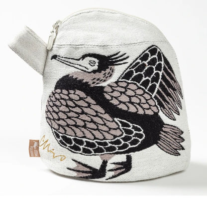 Cormorant Woven Zipper Pouch | moritaMiW (Japan)