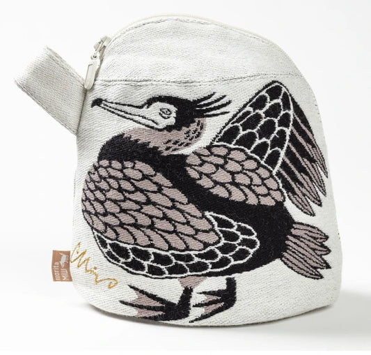 Cormorant Woven Zipper Pouch | moritaMiW (Japan)